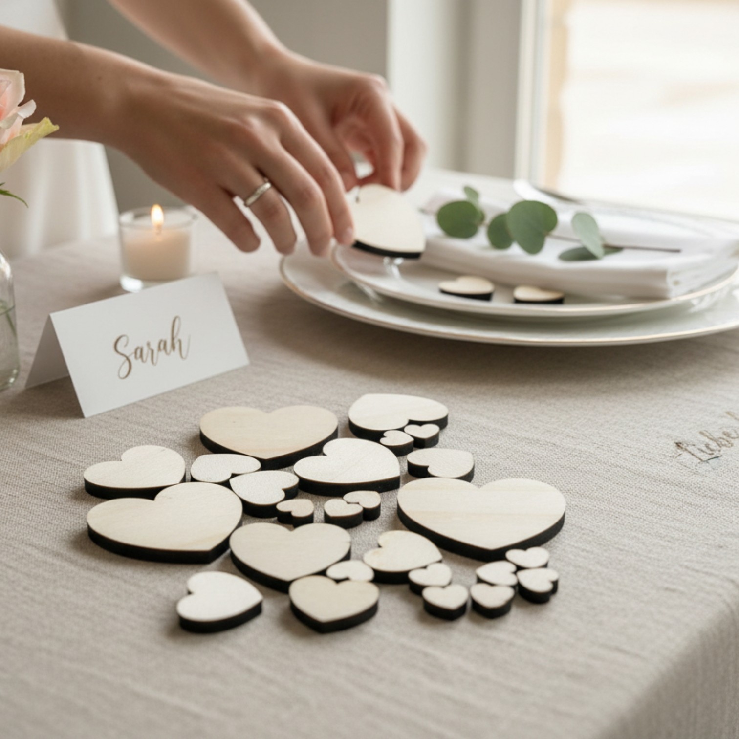 50 Stück Herz Streudeko Holz Tischdeko Bastel Kreativ Bedarf Hochzeit Dekoherzen Streuteile verschiedene Größen 50 Stück Herz Streudeko Holz Tischdeko Bastel Kreativ Bedarf Hochzeit Dekoherzen Streuteile verschiedene Größen